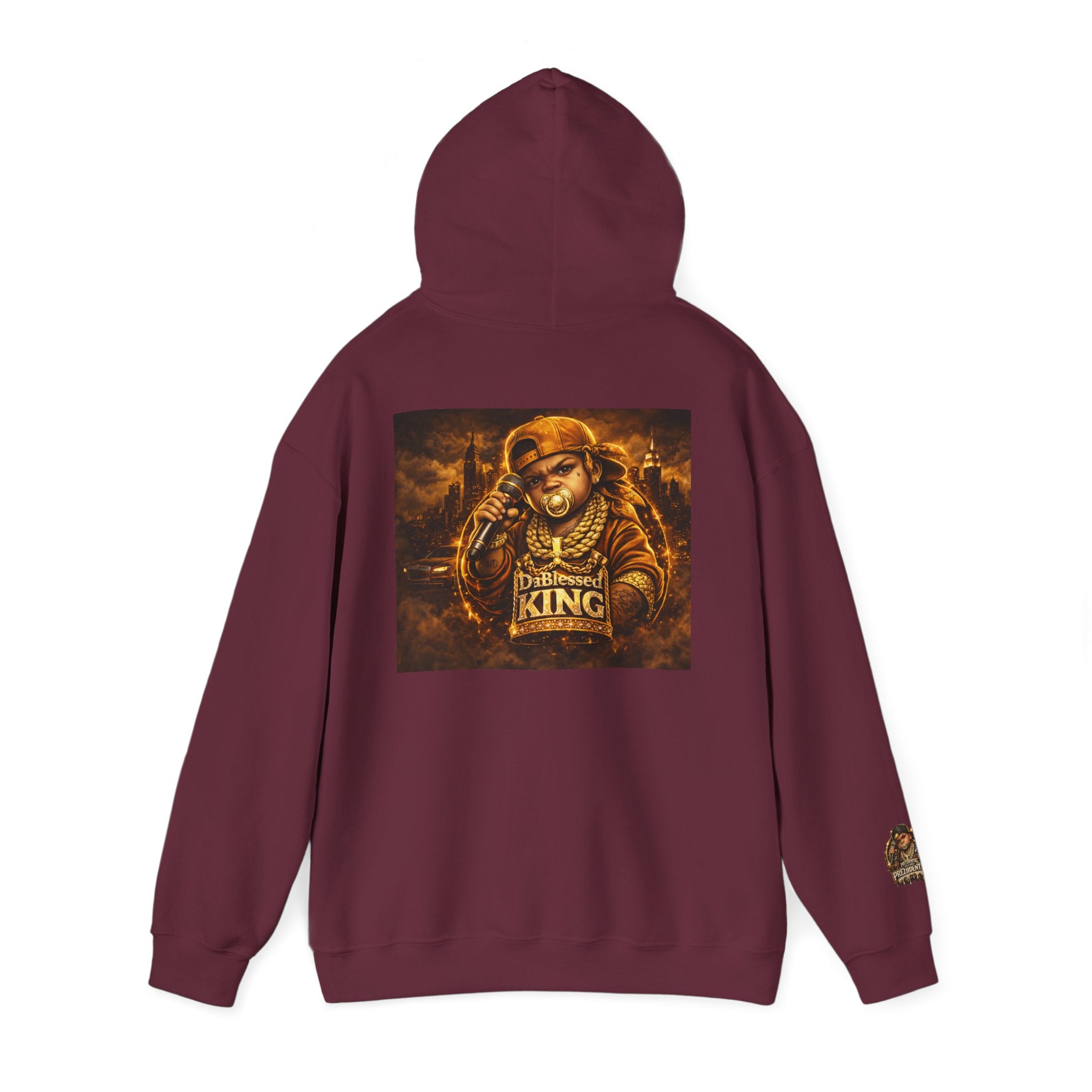 Hip-Hop King Hoodie — 'Prezzidential' Rap Tribute Pullover