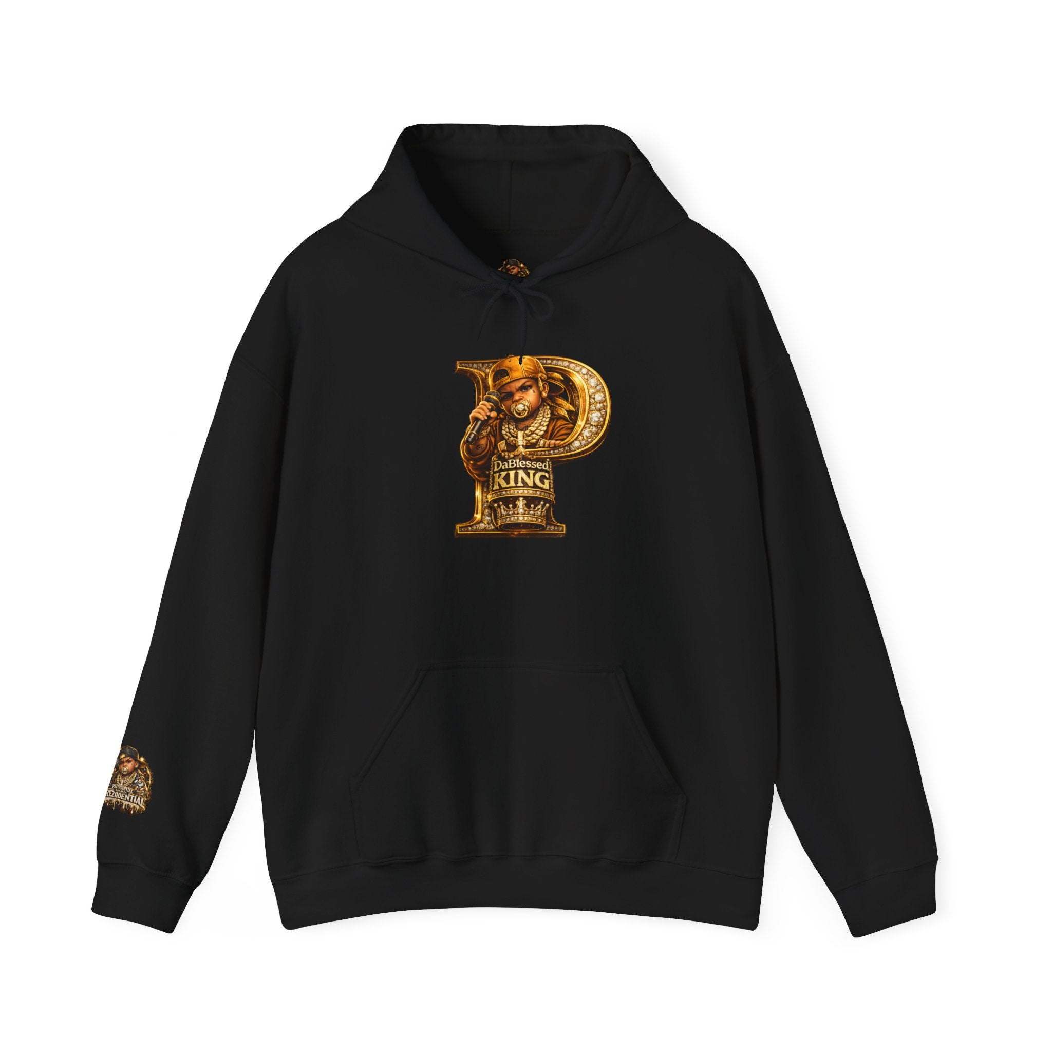 Hip-Hop King Hoodie — 'Prezzidential' Rap Tribute Pullover