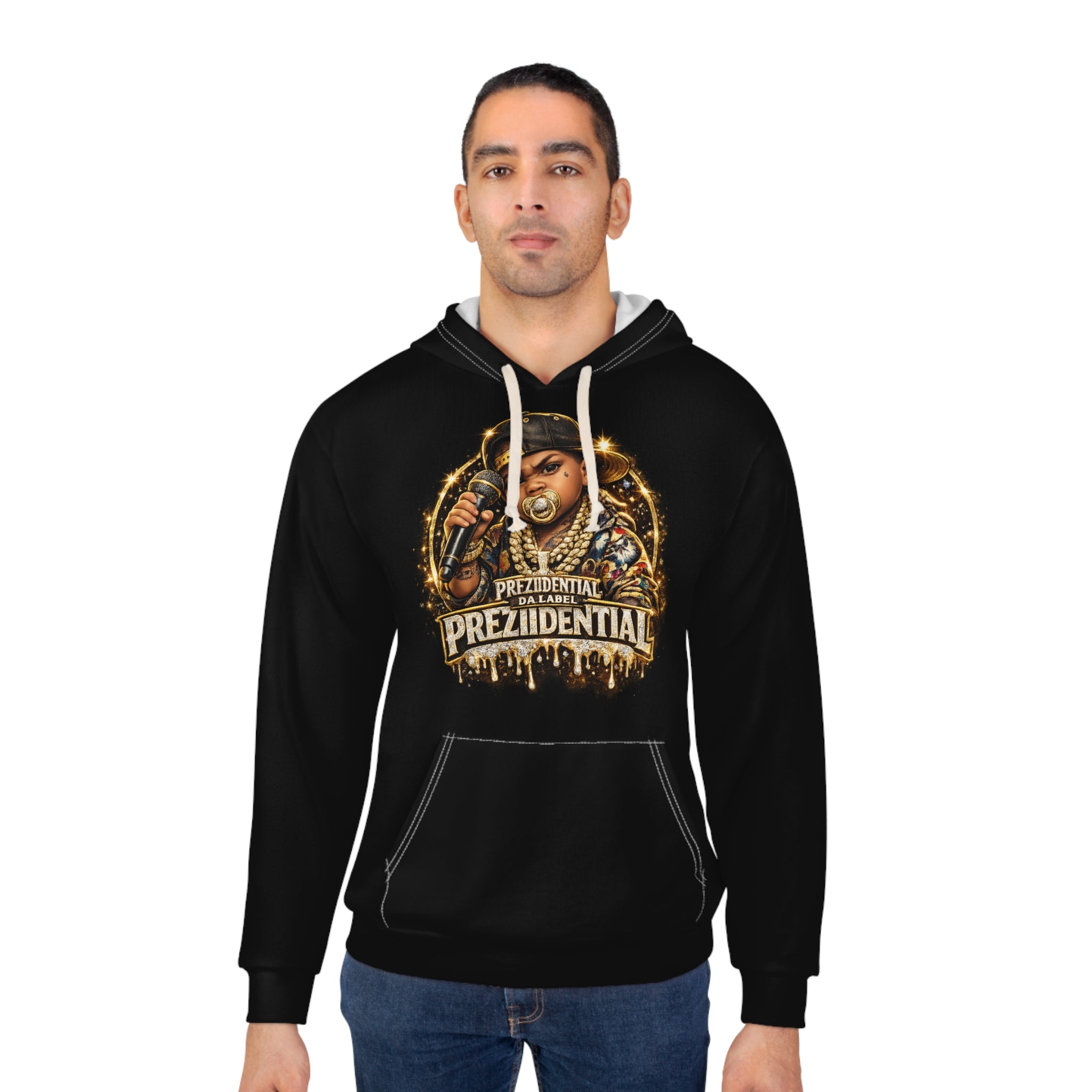 King P Baby Hoodie — 'DaBlessed' Gold Rapper Infant Design Pullover
