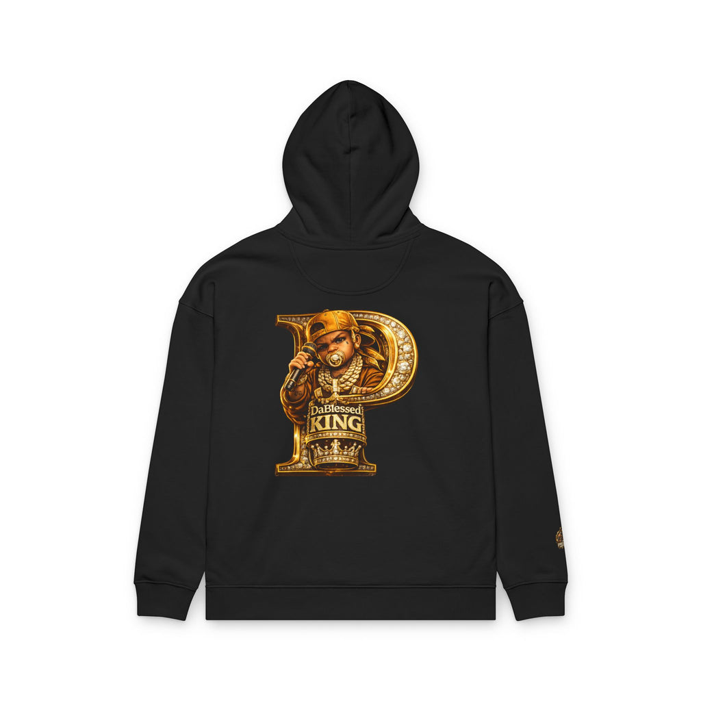 Gold Letter P King Hoodie — Vintage Royalty Graphic Hoodie!!