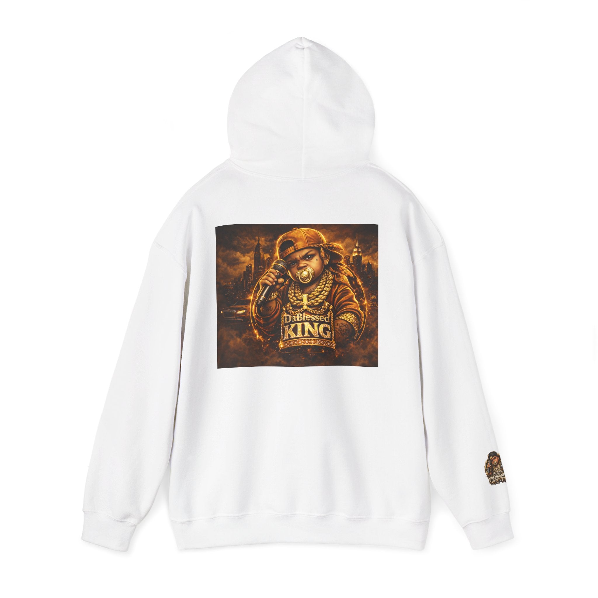 Hip-Hop King Hoodie — 'Prezzidential' Rap Tribute Pullover