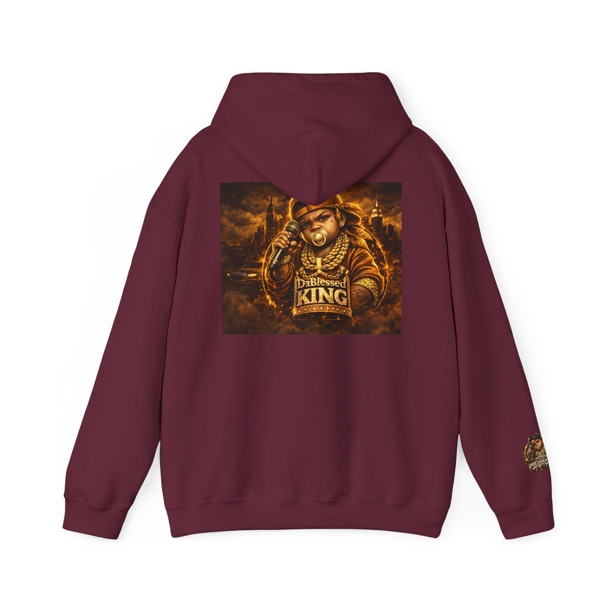 Hip-Hop King Hoodie — 'Prezzidential' Rap Tribute Pullover
