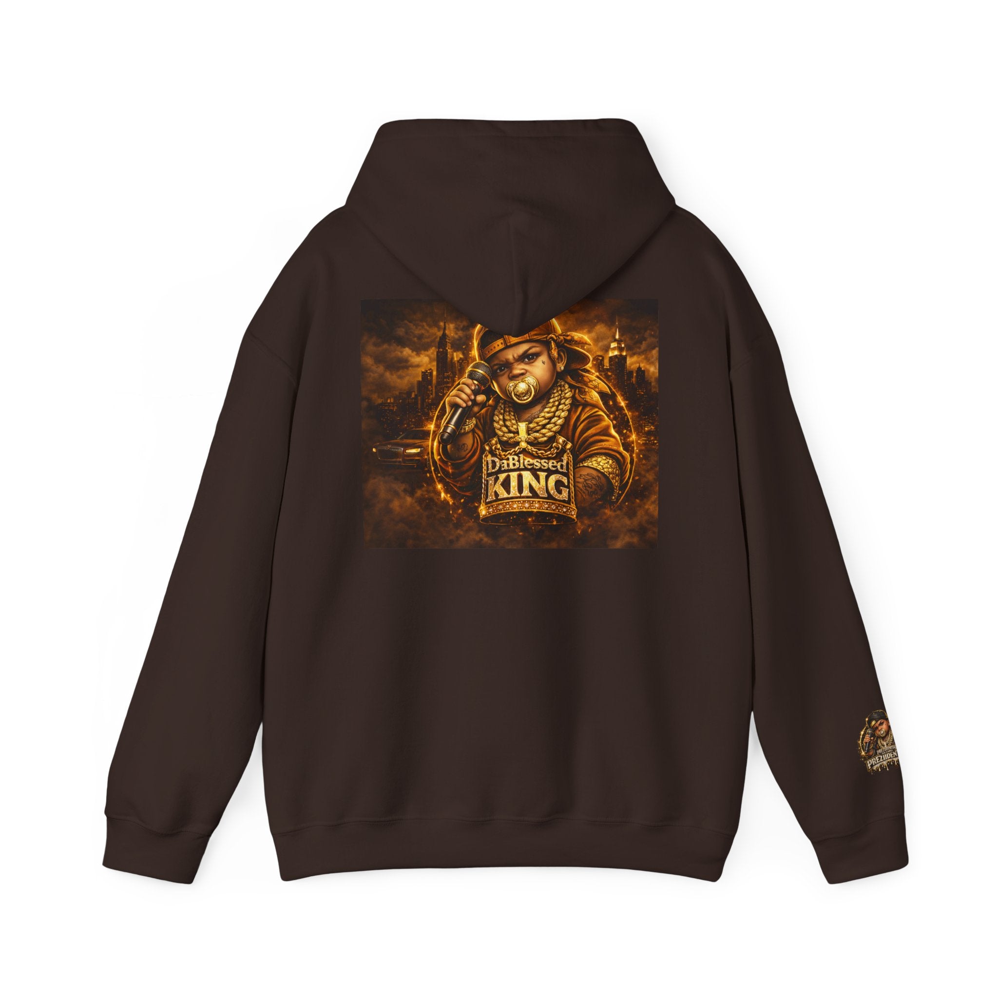 Hip-Hop King Hoodie — 'Prezzidential' Rap Tribute Pullover