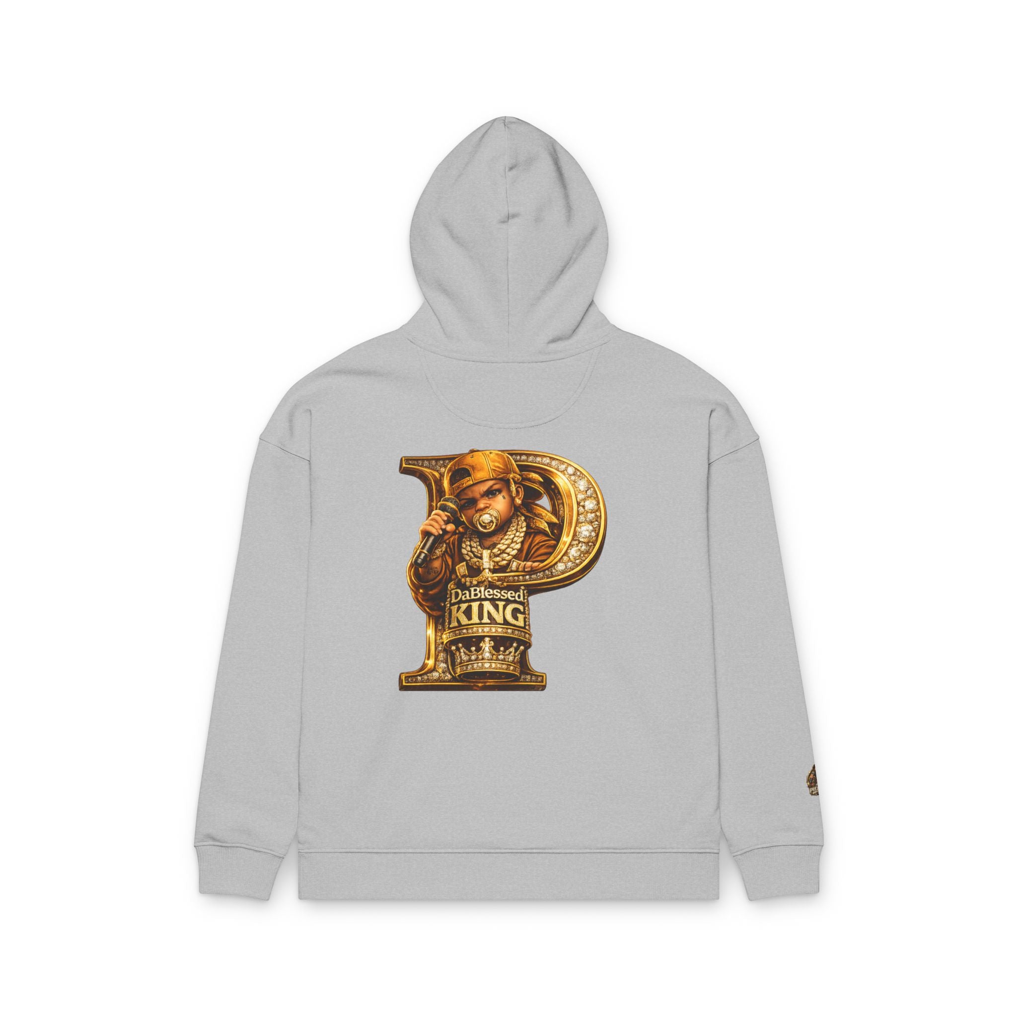 Gold Letter P King Hoodie — Vintage Royalty Graphic Hoodie!!