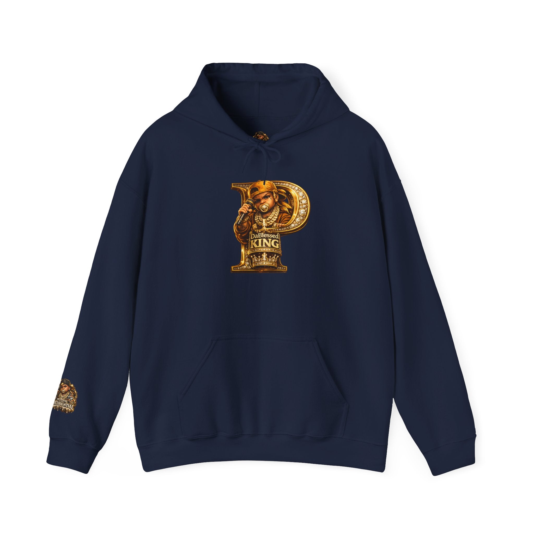 Hip-Hop King Hoodie — 'Prezzidential' Rap Tribute Pullover