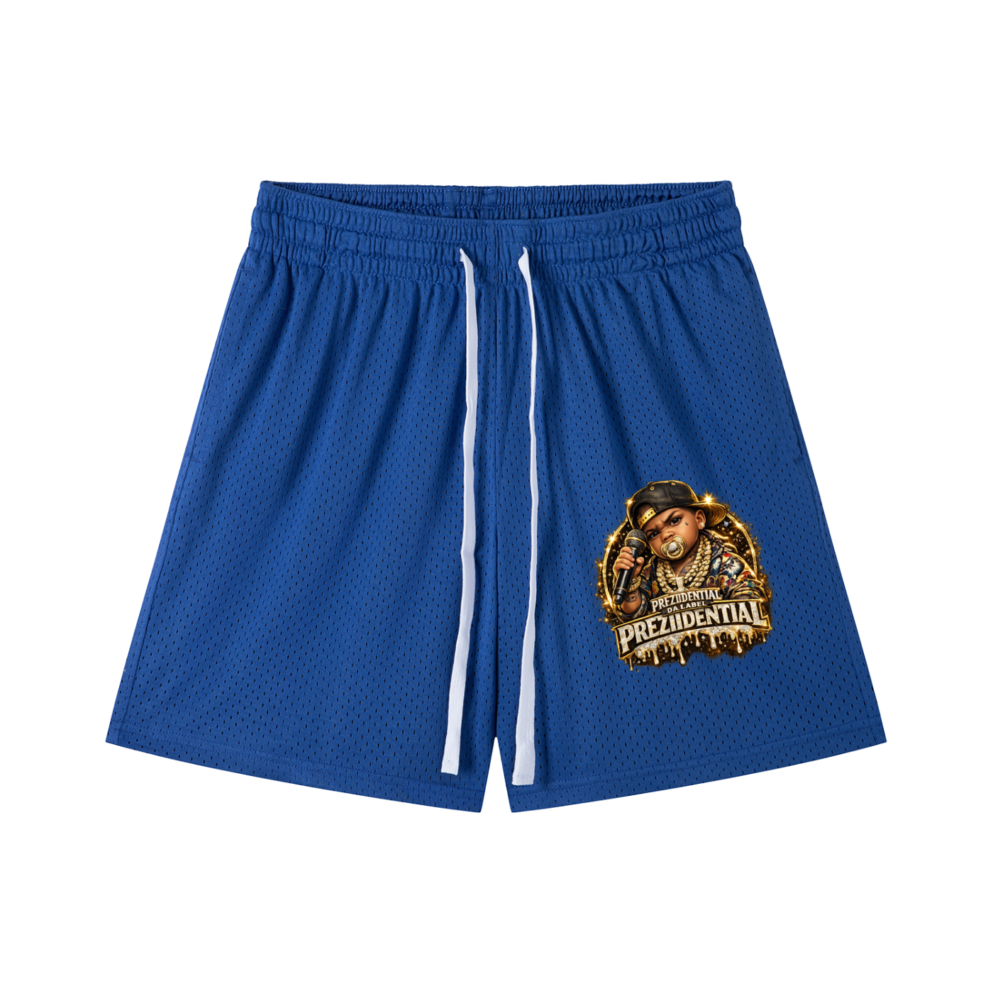 Mesh Drawstring Shorts