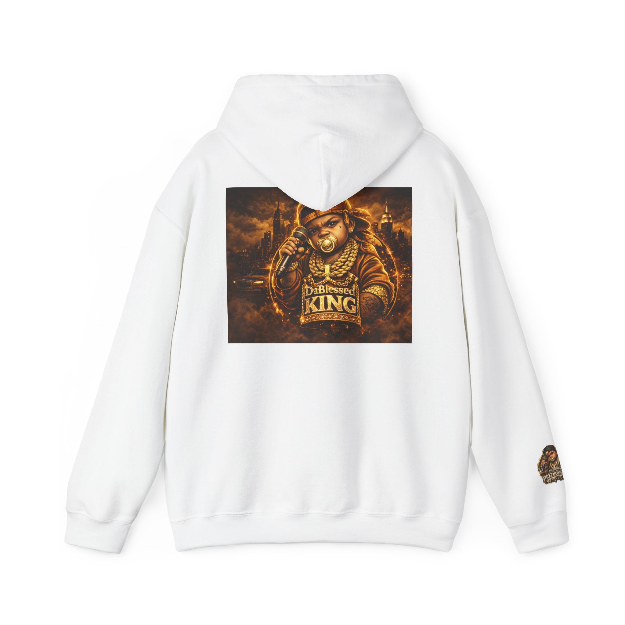 Hip-Hop King Hoodie — 'Prezzidential' Rap Tribute Pullover