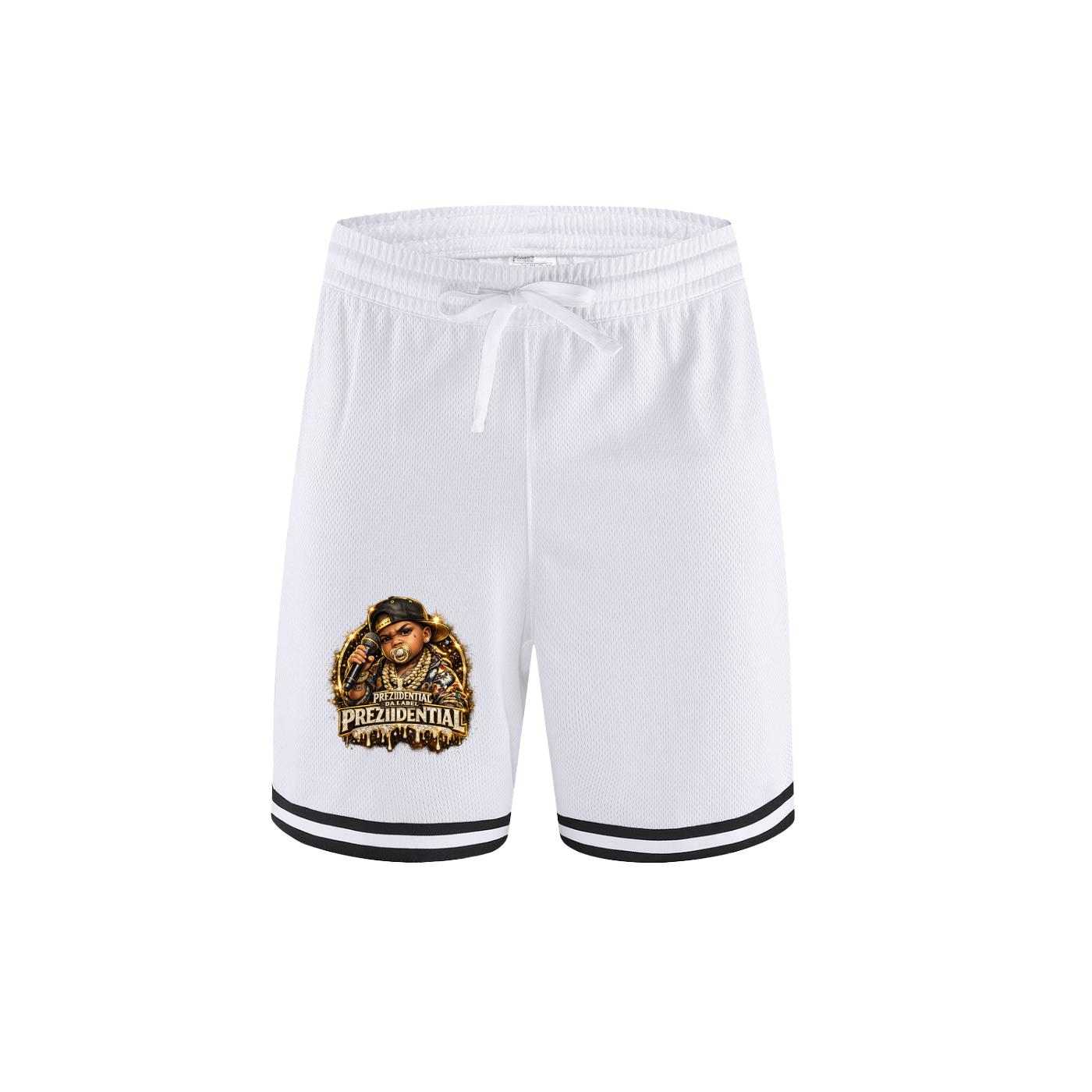 Classic Stripe Trim Basketball Shorts