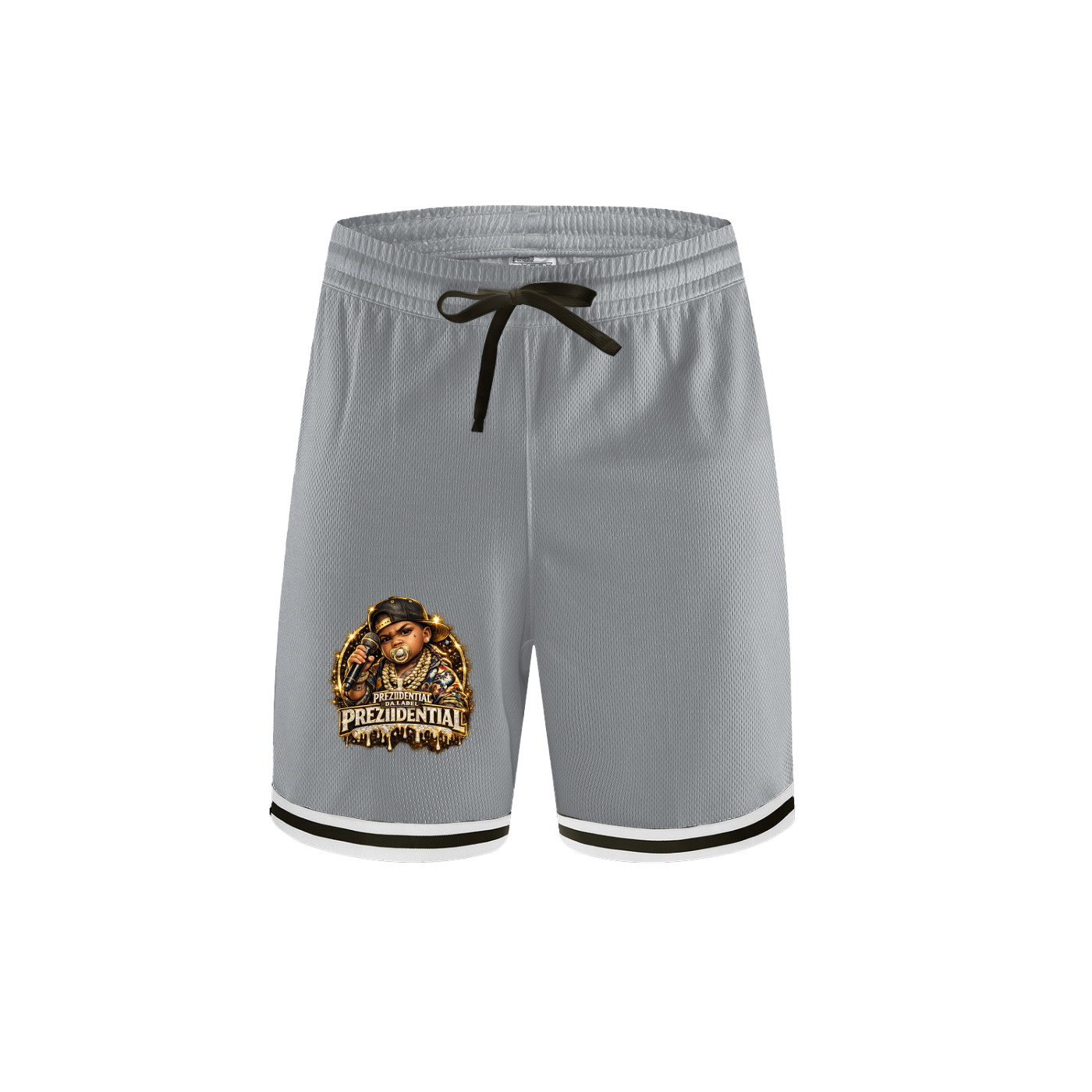 Classic Stripe Trim Basketball Shorts