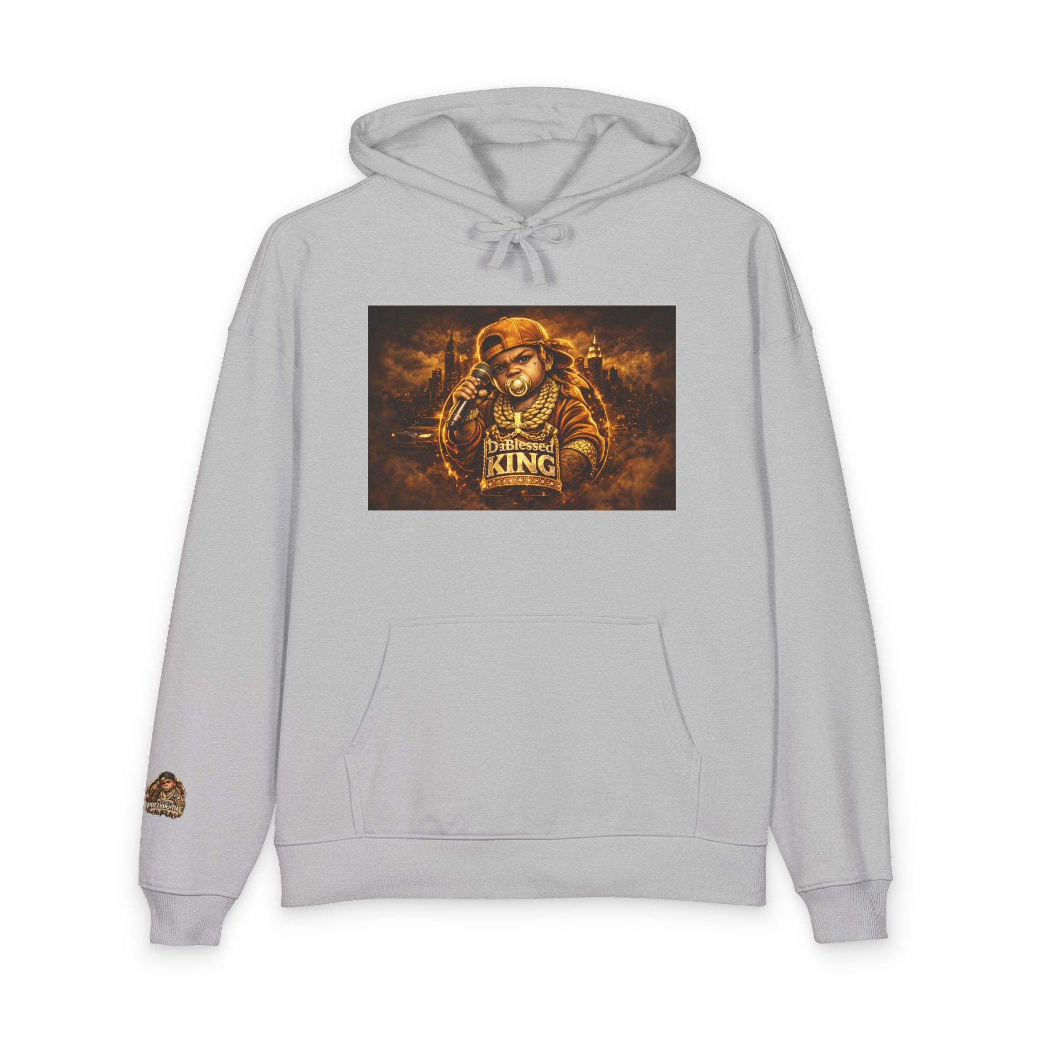 Gold Letter P King Hoodie — Vintage Royalty Graphic Hoodie!!