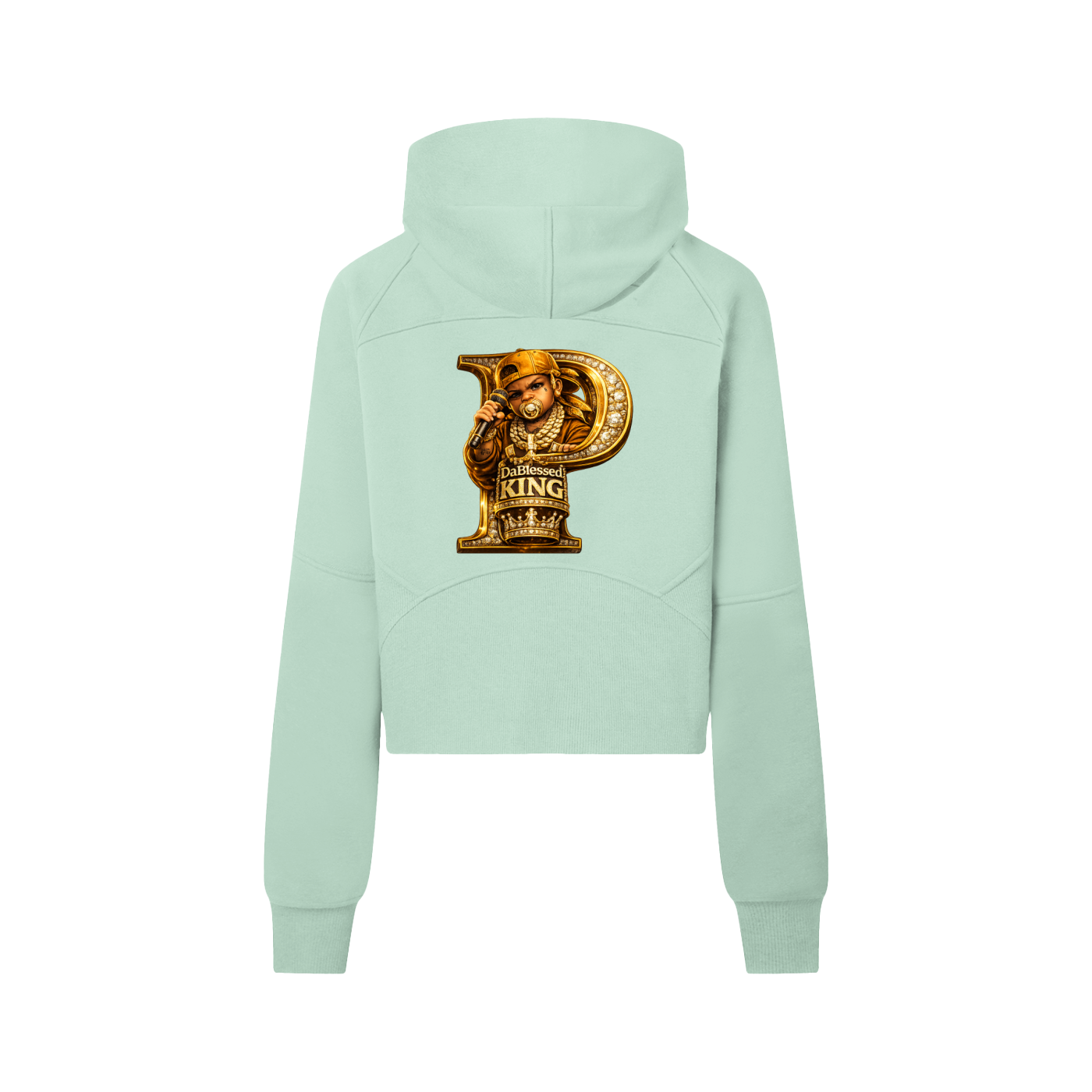 Cropped Half-Zip Hoodie